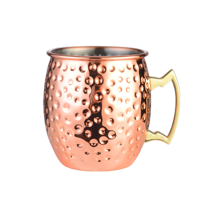 Home Bar Hammered Copper Moscow Mule Mug showing Hammered Copper | Confetti Living