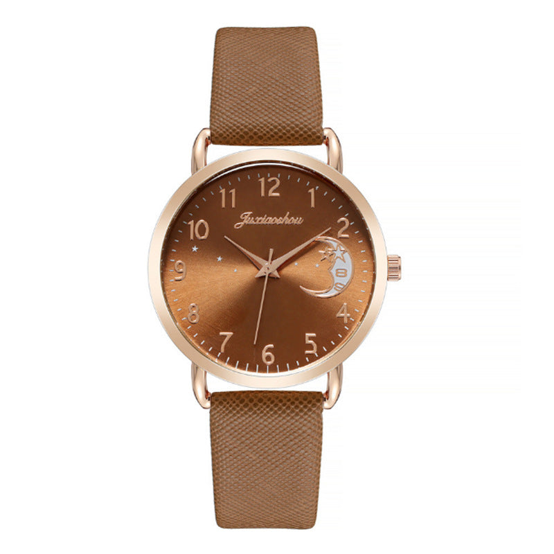 Women's Stylish Quartz Watch in Brown | Confetti Living