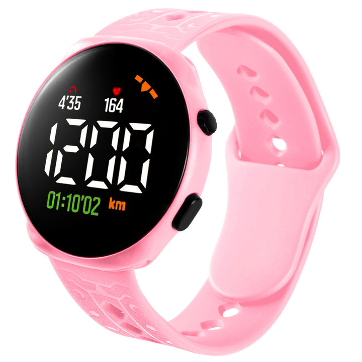Children's Electronic LED Waterproof Sports Watch in Pink | Confetti Living