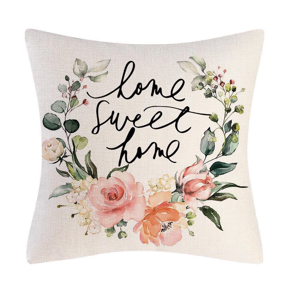 Cushion Cover Farmers Market Designs showing Home Sweet Home Print | Confetti Living