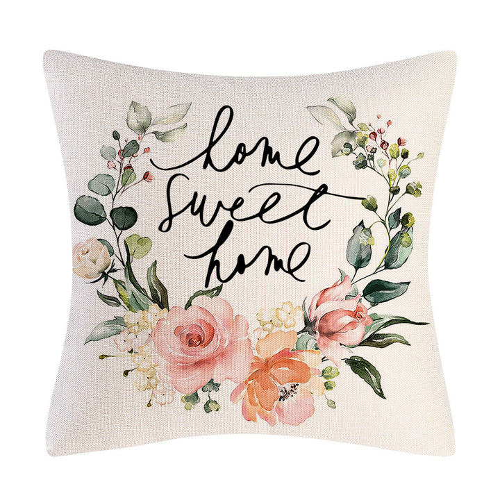 Cushion Cover Farmers Market Designs showing Home Sweet Home Print | Confetti Living