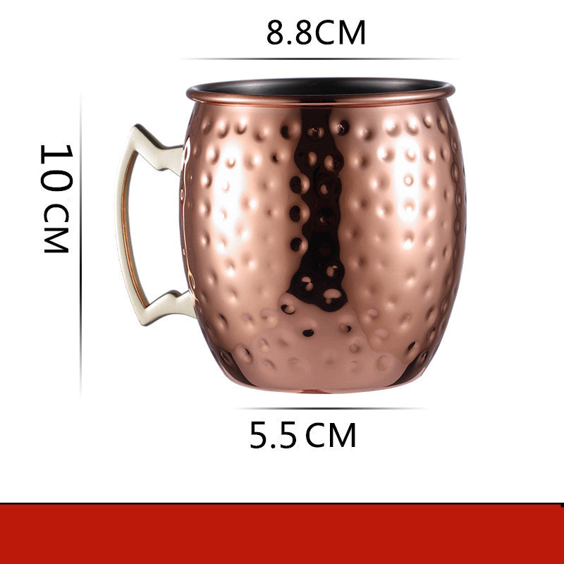 Home Bar Scorpion Moscow Mule Mug Showing hammered look with dimensions| Confetti Living