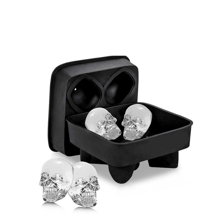 Barware Large Silicone Ice Cube Mould - Skull Shapes | Confetti Living
