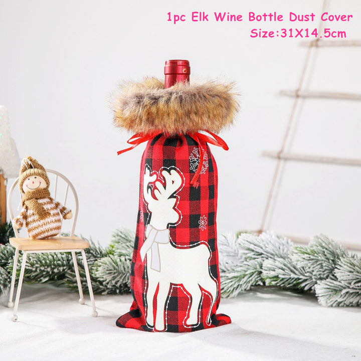 Christmas Wine Bottle Covers Showing Christmas Style | Confetti Living