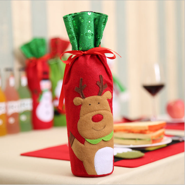 Christmas Wine Bottle Covers Showing Christmas Style | Confetti Living