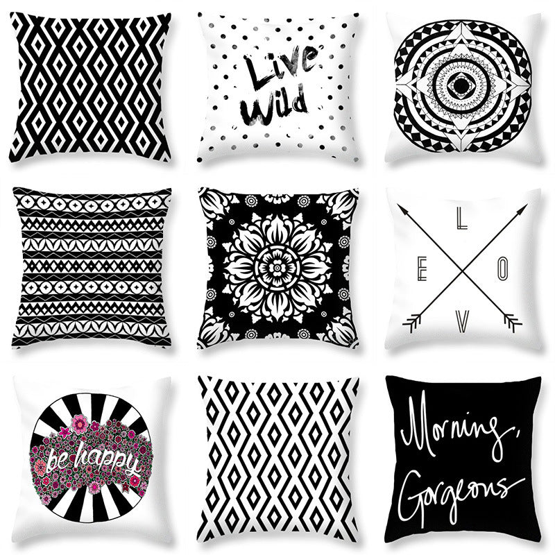 Cushion Cover Simple Black and White Designs | Confetti Living
