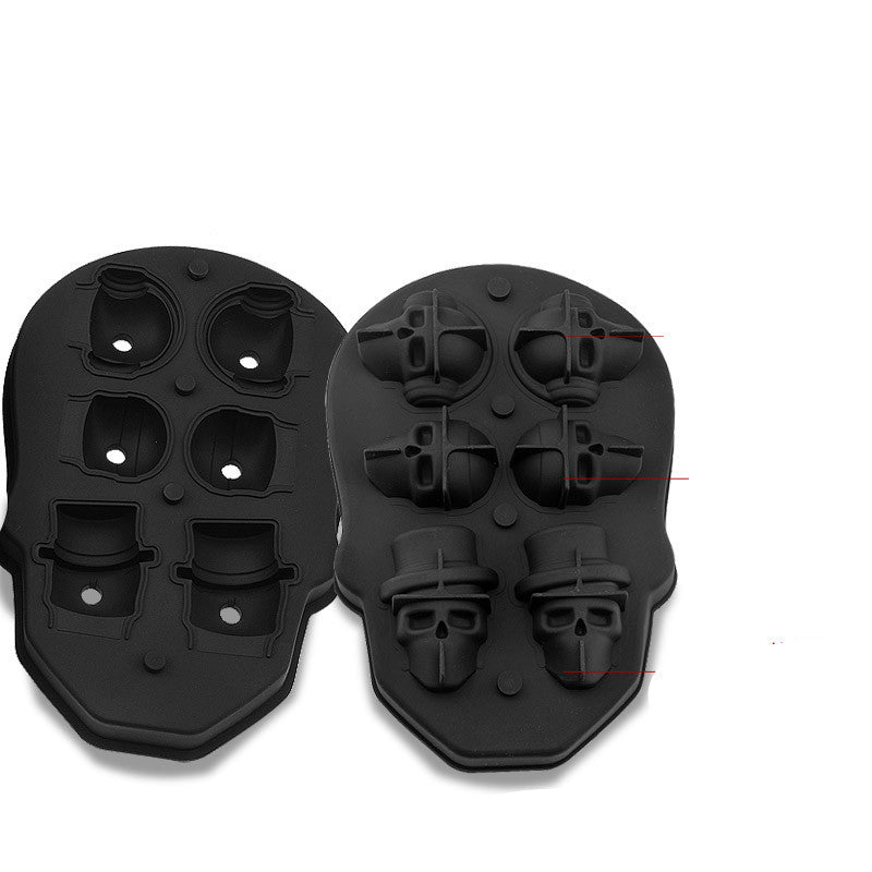 Barware Large Silicone Ice Cube Mould - Skull Shapes | Confetti Living