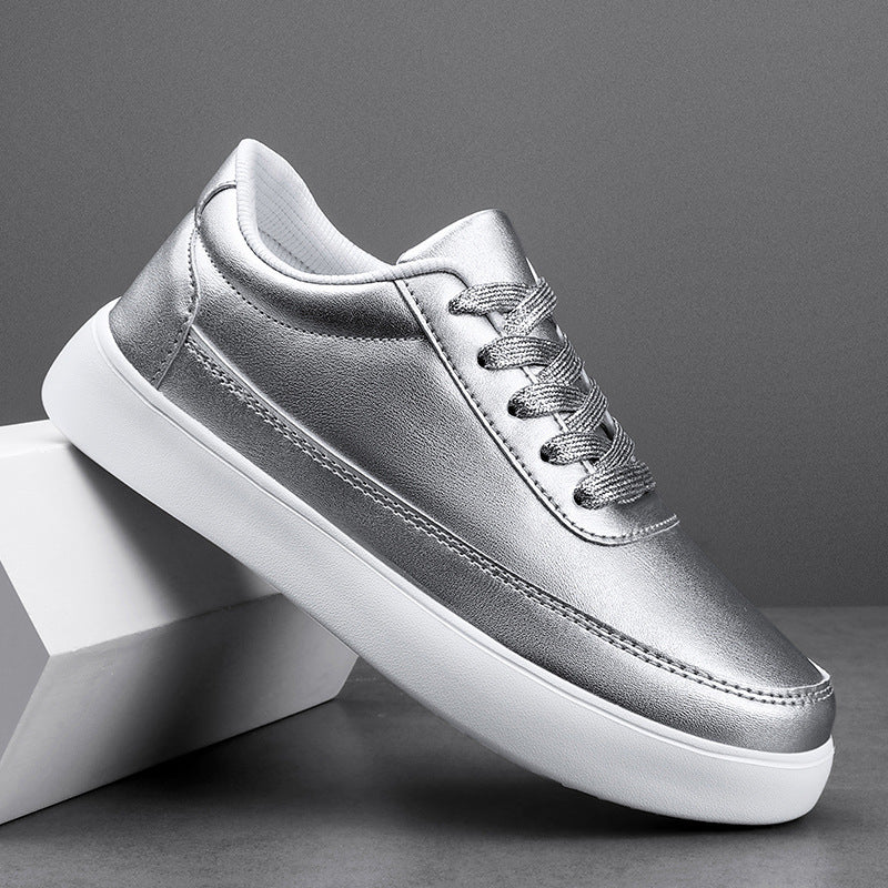 Women's Lightweight Trendy Flat Casual Shoes in Silver | Confetti Living