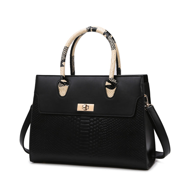 Women's Stone Pattern Large Capacity Handbag