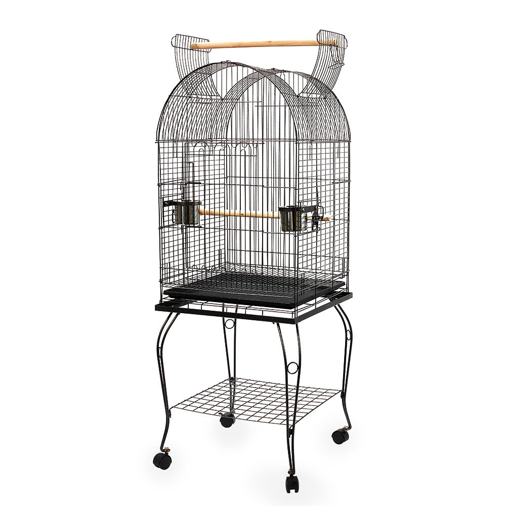 Pet Domed Bird Cage with Stainless Steel Feeders  | Confetti Living