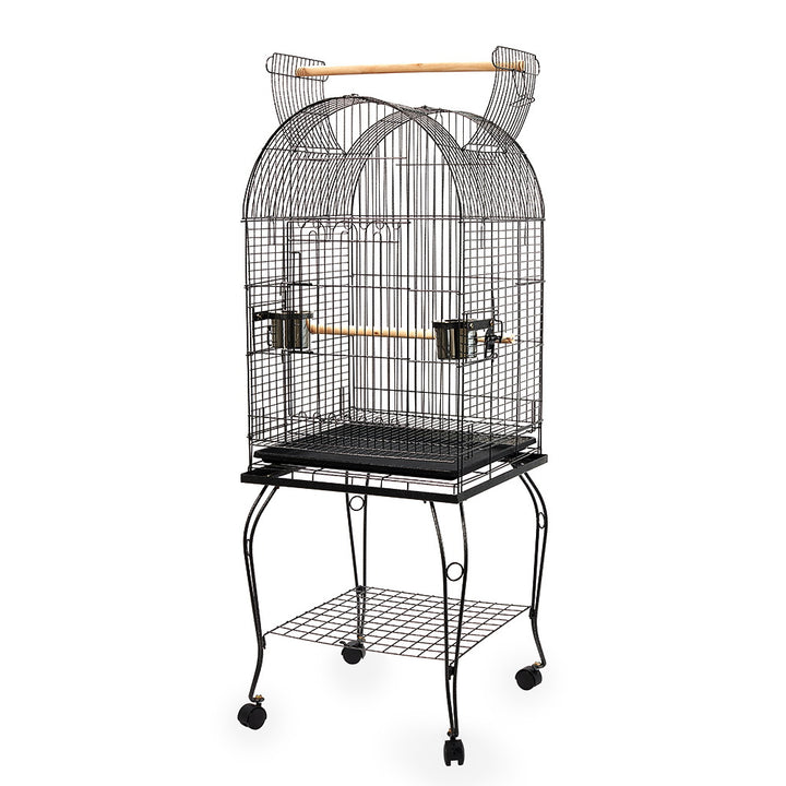 Pet Domed Bird Cage with Stainless Steel Feeders  | Confetti Living