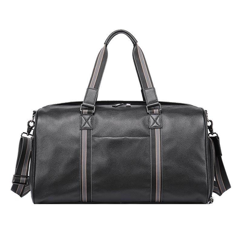 Multifunctional Back Leather Travel Bag - Large Capacity