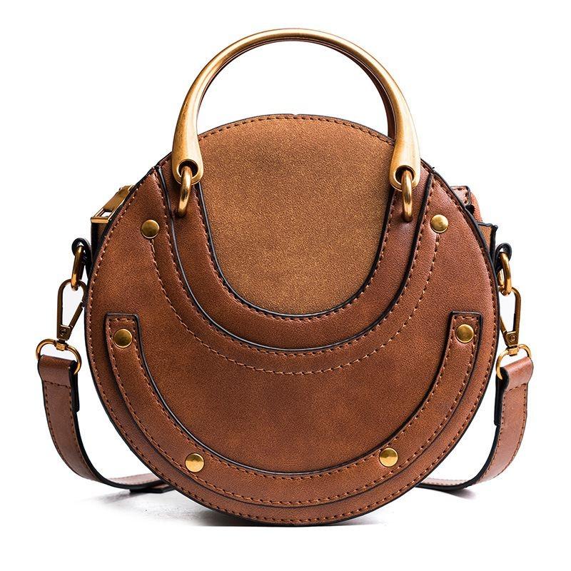 Women's Retro Brown Leather Mini Shoulder Bag
