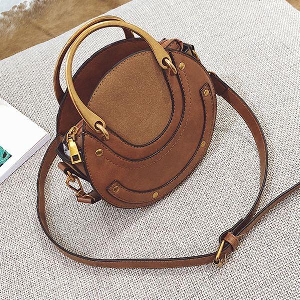 Women's Retro Brown Leather Mini Shoulder Bag