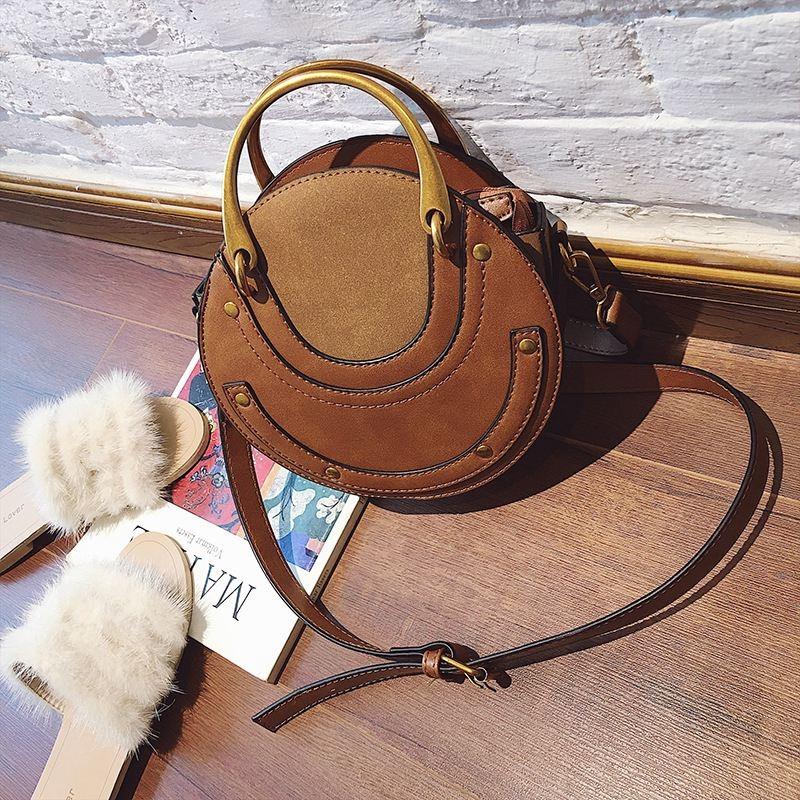 Women's Retro Brown Leather Mini Shoulder Bag
