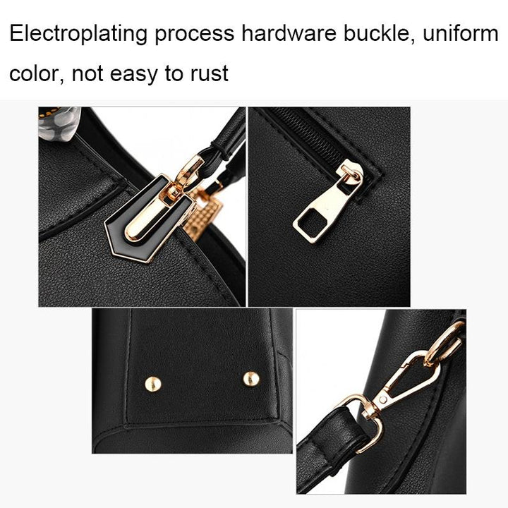 Women's Carved 3D Design Handbag - Red Wine