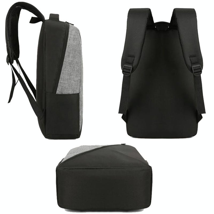 Versatile Compact USB Business Bag 3 piece Set- Black