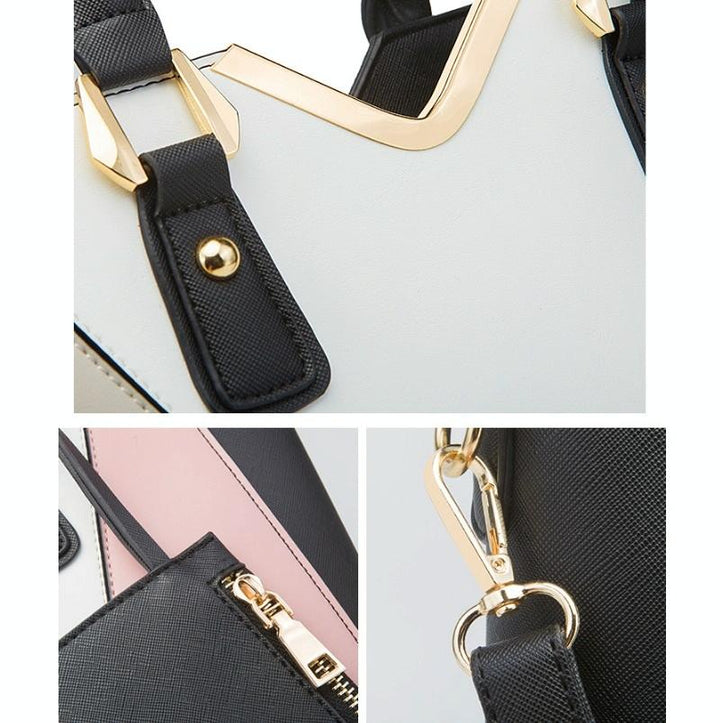 Women's Versatile Handbag Set - Navy Blue