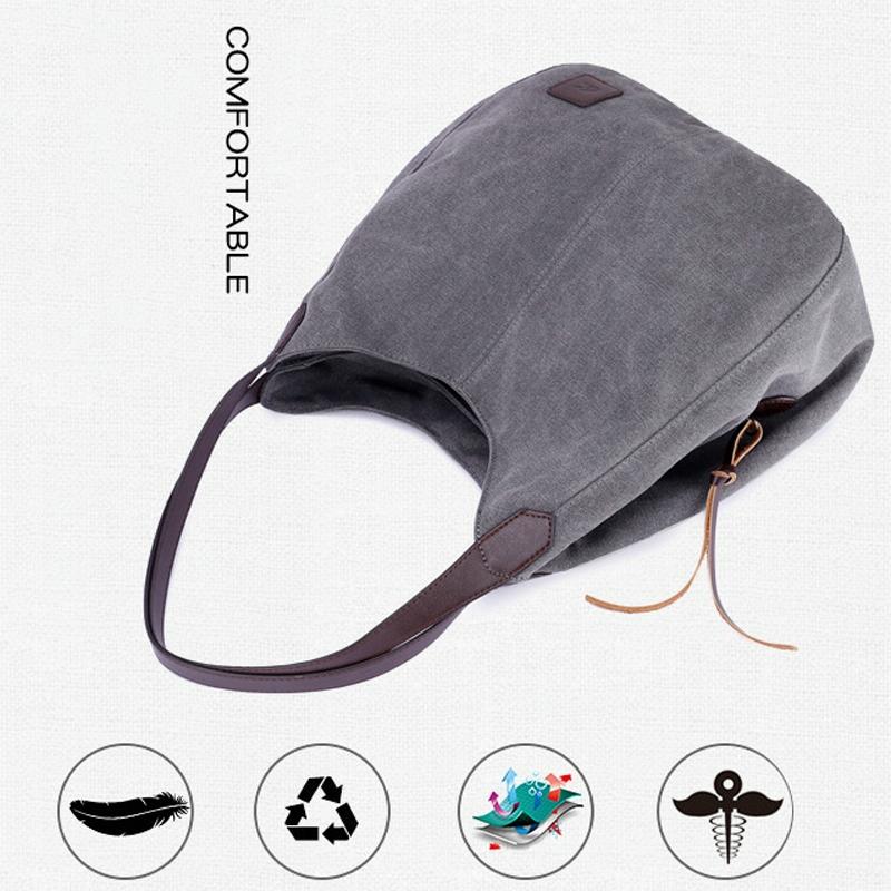 Women's Retro Art Shoulder Bag - Coffee