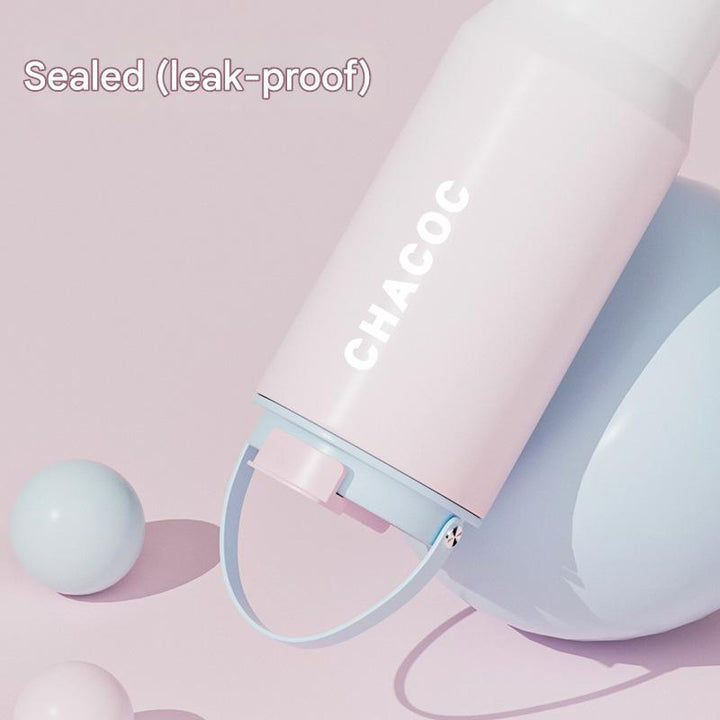 304 Stainless Steel Insulated Tumbler,Large Capacity with Handle and Cute Cloud Accessory(Green)