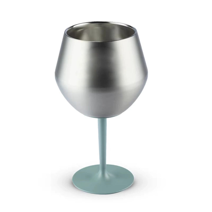Green Detachable Stainless Steel Wine Glass 420ml