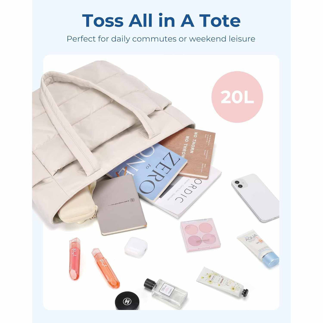 Black Large Capacity Nylon Tote Bag for Women - Fashionable Travel Shoulder & Crossbody Handbag