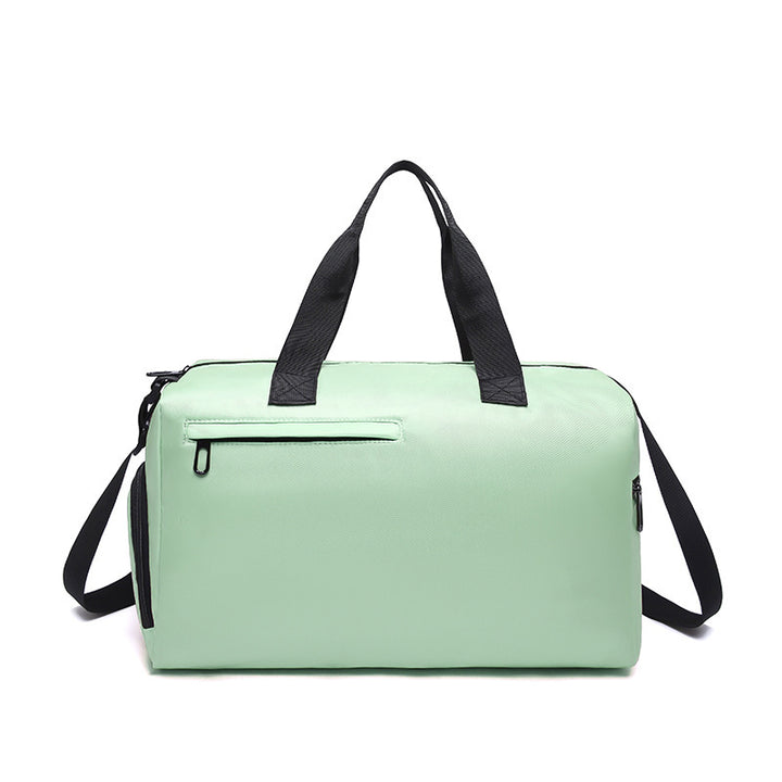 Green Men's Large Capacity Sports Duffel Bag with Wet/Dry Separation Pocket - Travel & Gym Tote