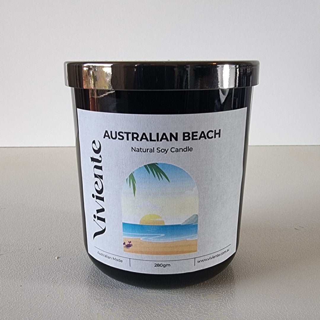 Viviente Natural Soy Candle Australian Beach | Confetti Living