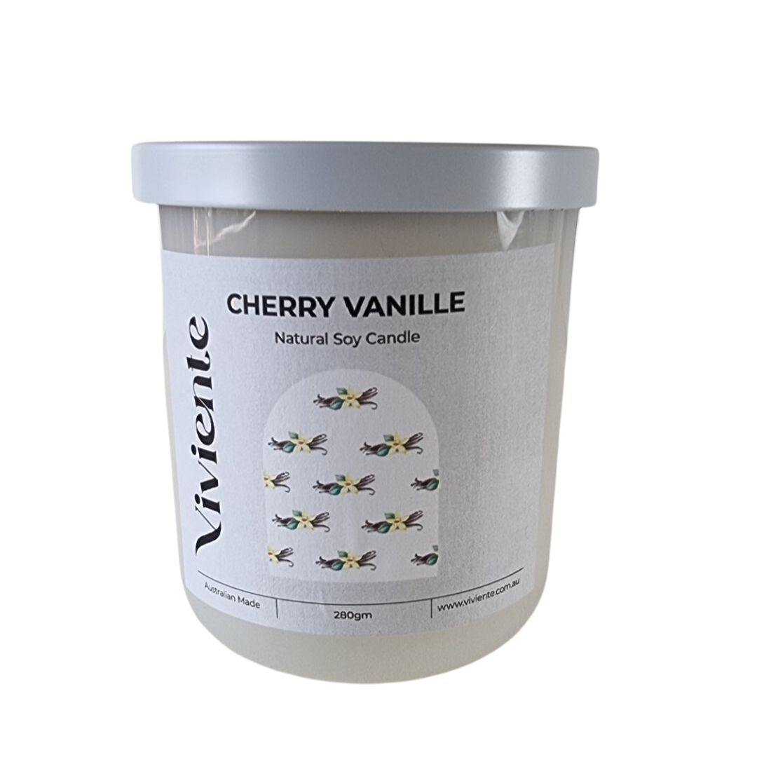 Viviente Natural Soy Candle Cherry Vanille | Confetti Living