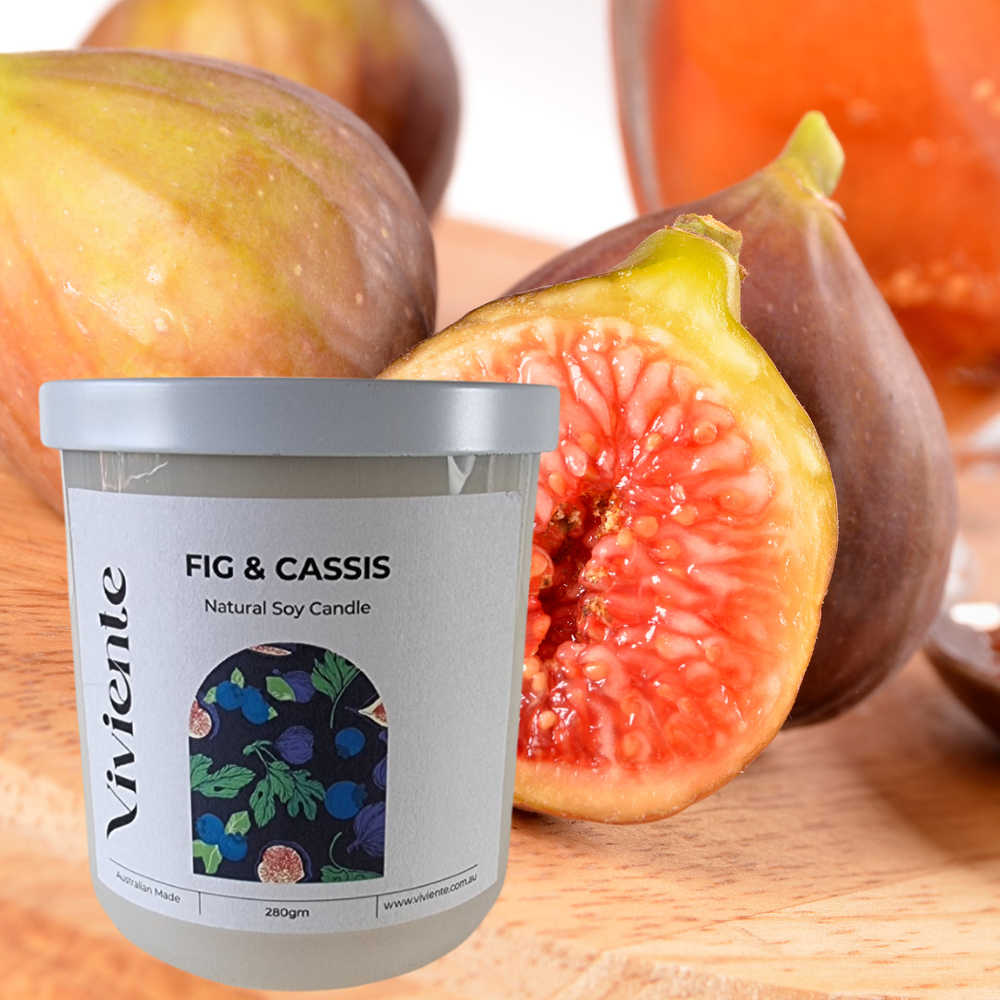 Viviente Natural Soy Candle Figs and Cassis | Confetti Living