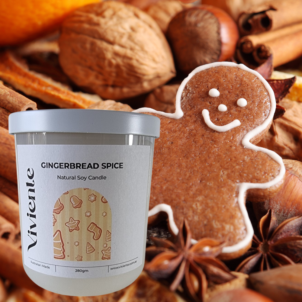Viviente Natural Soy Candle Gingerbread Spice | Confetti Living