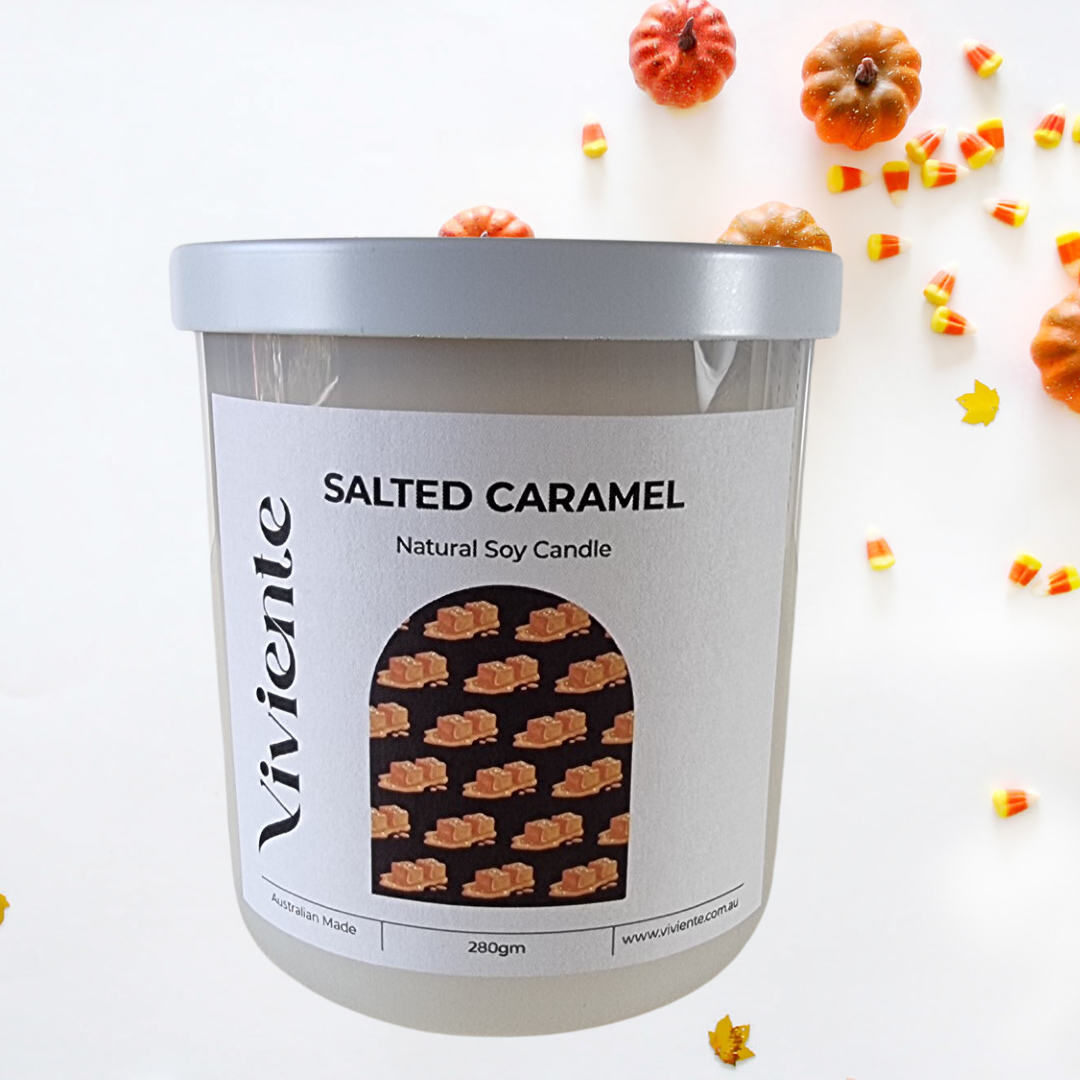 Viviente Natural Soy Candle Salted Caramel | Confetti Living