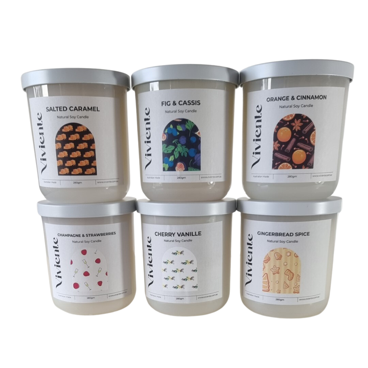 Viviente Natural Soy Candle Cherry Vanille | Confetti Living