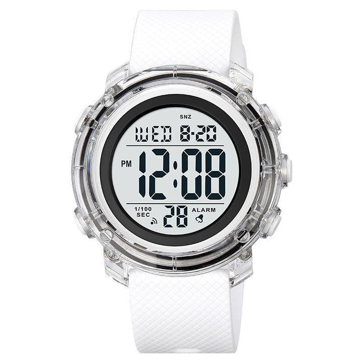 Men's And Women's Electronic Multifunctional Watch in White | Confetti Living