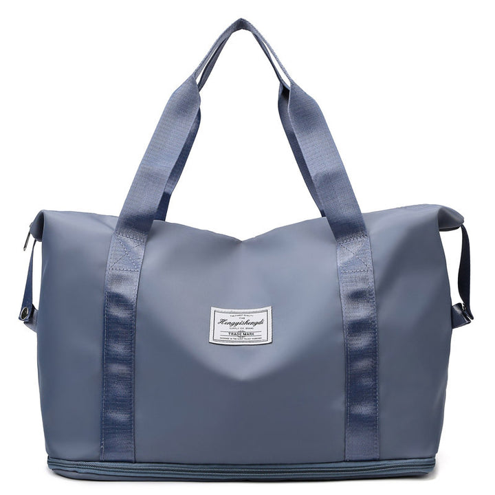 Women's Large Capacity Travel and Fitness Bag in Haze Blue | Confetti Living