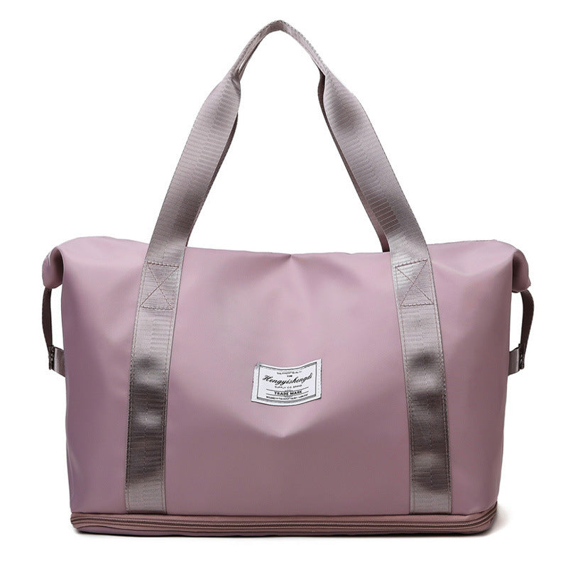 Women's Large Capacity Travel and Fitness Bag in Cherry Blossom Pink | Confetti Living