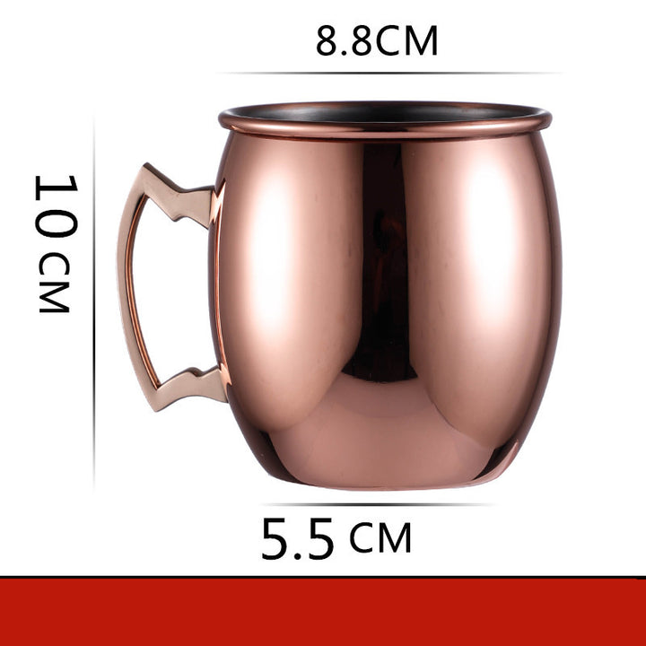 Home Bar Scorpion Moscow Mule Mug Showing Gloss look with dimensions | Confetti Living