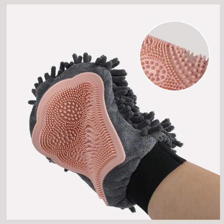 Pet Bathing Brush - 2-in-1 Grooming Glove | Confetti Living