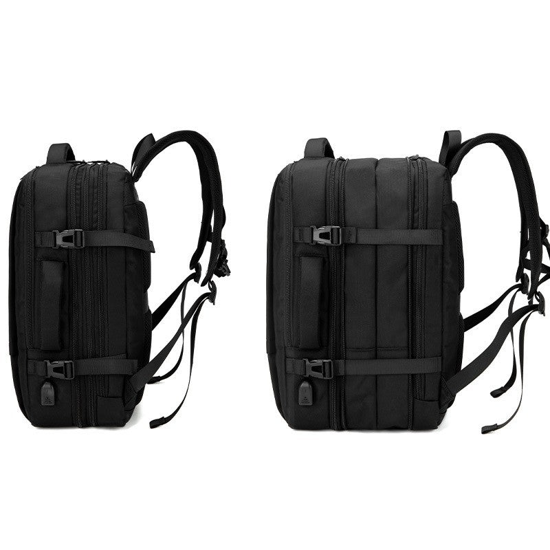 Business Backpack For Men showing expandable capacity | Confetti Living
