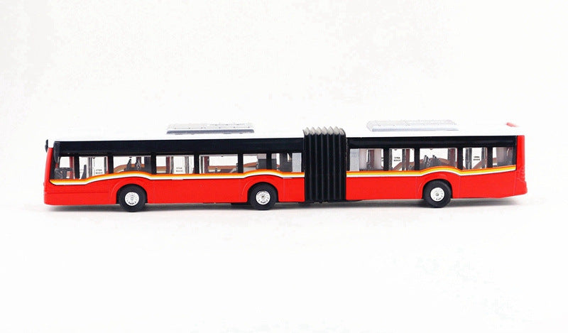 Children's Model Alloy Double-Section Bus in Red | Confetti Living