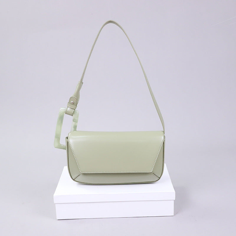 Women's French Niche Shoulder Bag in Avocado Green | Confetti Living