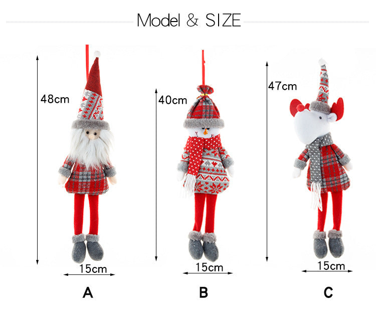 Christmas Hanging Plush Toy Decoration