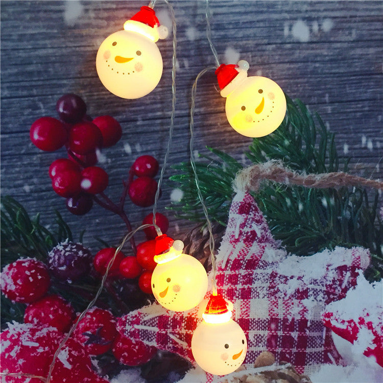 Christmas Decoration LED String Light Garland Santa Face | Confetti Living