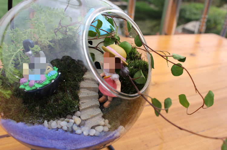 Creative Hanging Iron Frame Glass Vase | Confetti Living