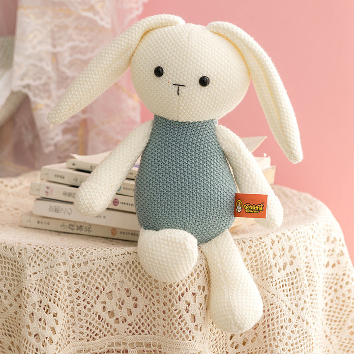 Woollen Stuffed Animal Dolls showing White Rabbit | Confetti Living
