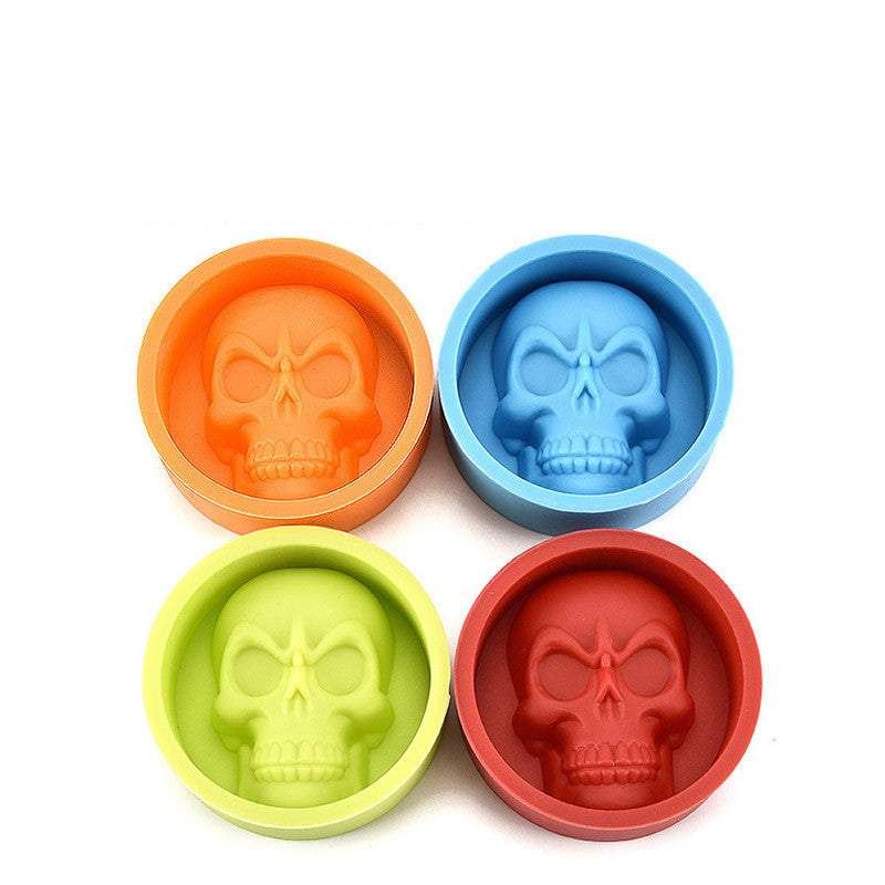 Barware Large Silicone Ice Cube Mould - Skull Shapes | Confetti Living