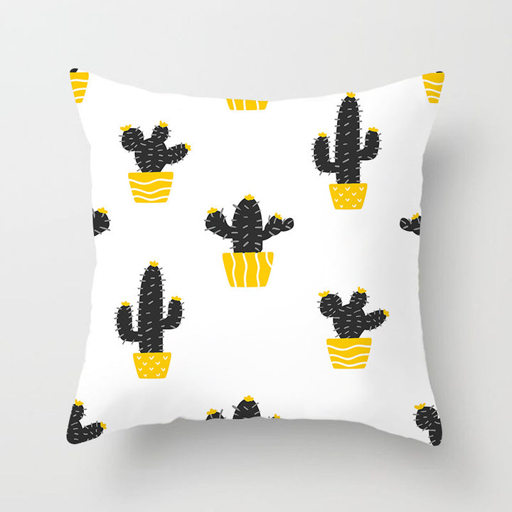 Cushion Cover Funny Fruit and Plants showing Cactus Pots Style O | Confetti Living