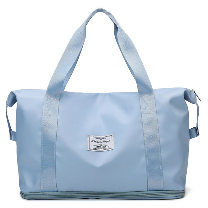 Women's Large Capacity Travel and Fitness Bag in Light Blue | Confetti Living