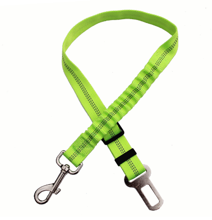 Adjustable Dog Seat Belt Green | Confetti Living