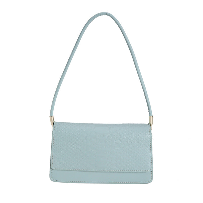 Retro Textured Shoulder Bag